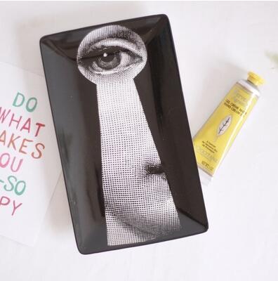 Decor Art Ceramic storage tray jewelry tray dinner tray