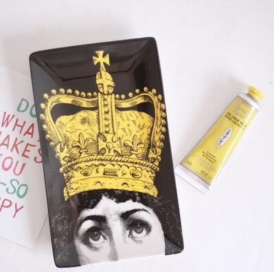 Decor Art Ceramic storage tray jewelry tray dinner tray
