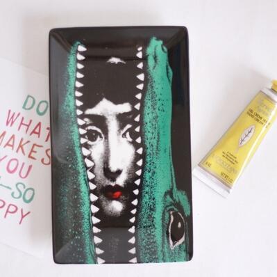 Decor Art Ceramic storage tray jewelry tray dinner tray