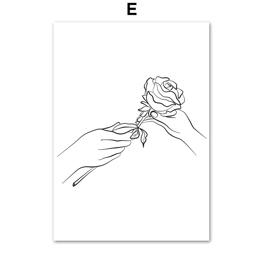 "What Is Your Love Language" Poster Illustration Set