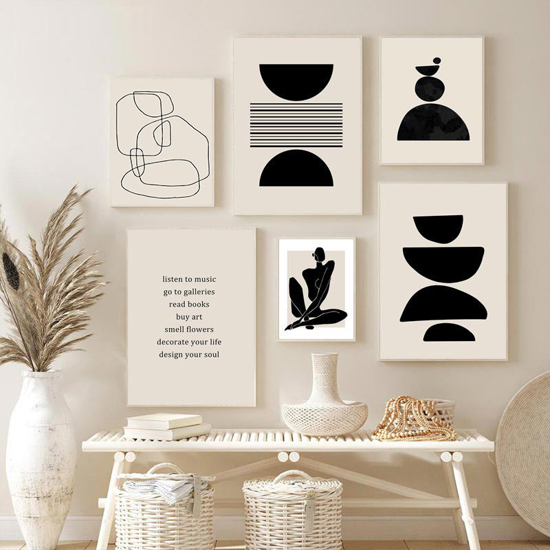 Give me the <Abstract Bohemian> Vibe Wall Art Poster Canvas Painting
