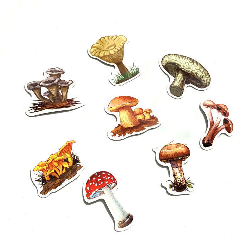 Wild Mushroom Waterproof Sticker Mobile Phone Glass Decoration
