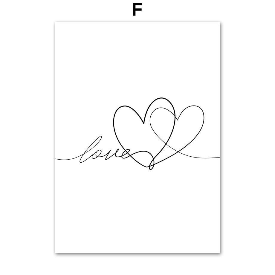 "What Is Your Love Language" Poster Illustration Set