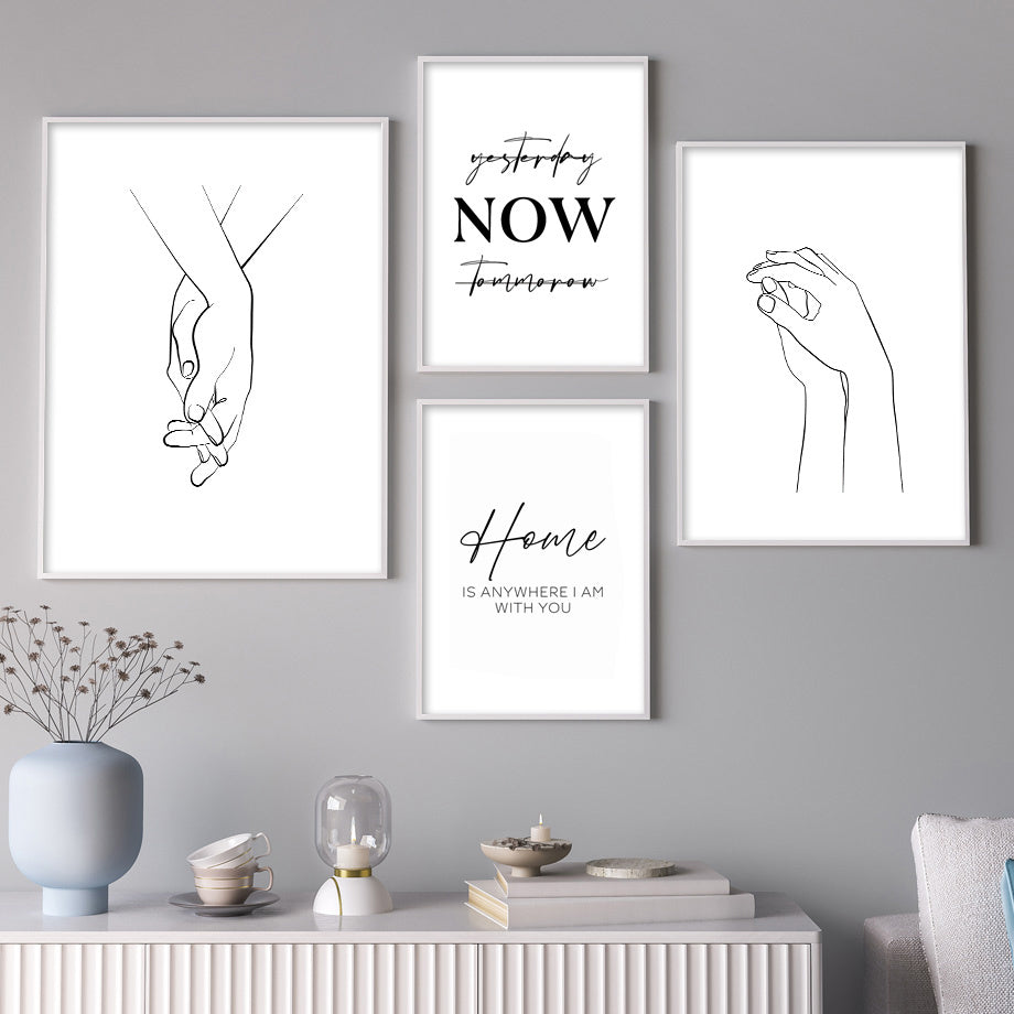 "What Is Your Love Language" Poster Illustration Set