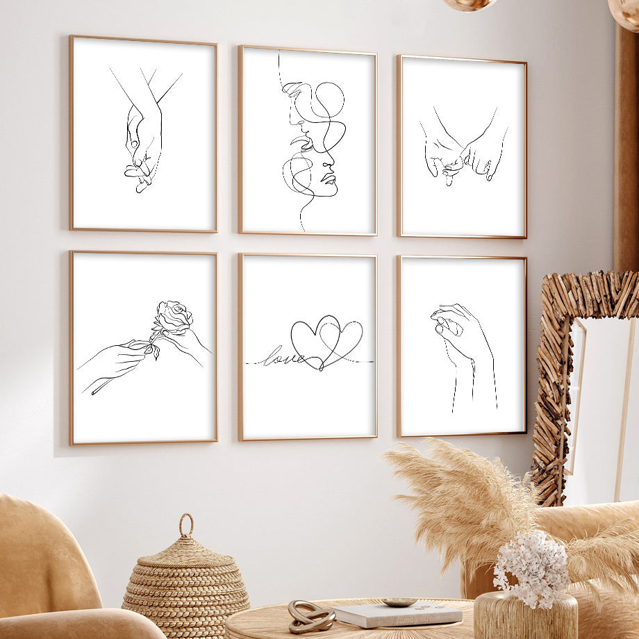 "What Is Your Love Language" Poster Illustration Set