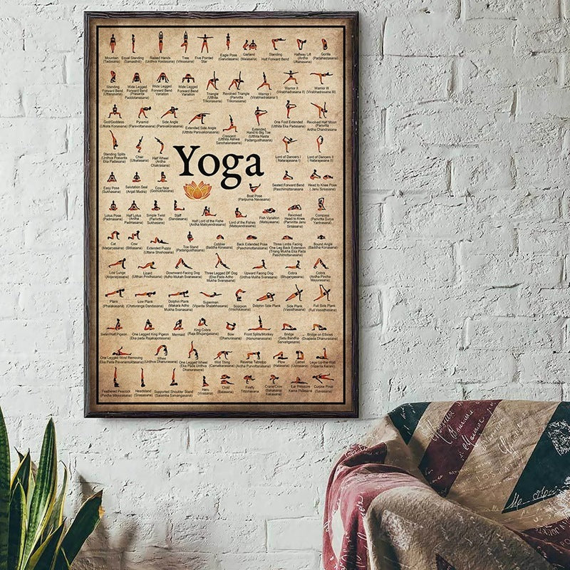 Master All The Yoga Poses Poster (Illustration)
