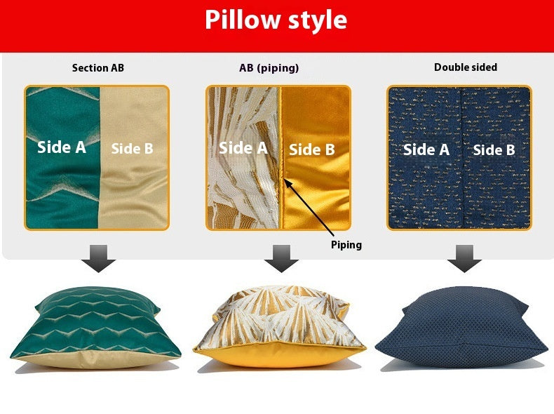The Great Gatsby Luxe Pillow Case Cushion y Gray Golden Striped