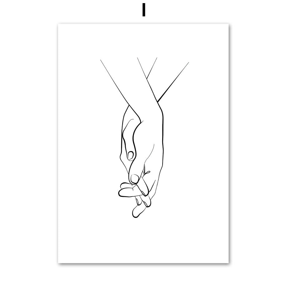 "What Is Your Love Language" Poster Illustration Set