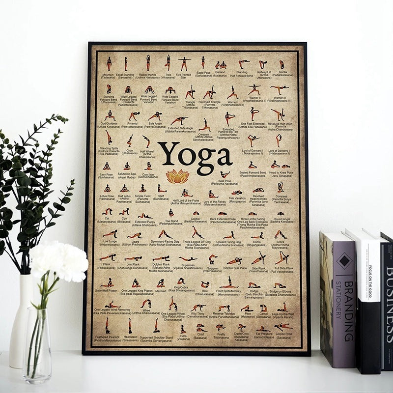 Master All The Yoga Poses Poster (Illustration)